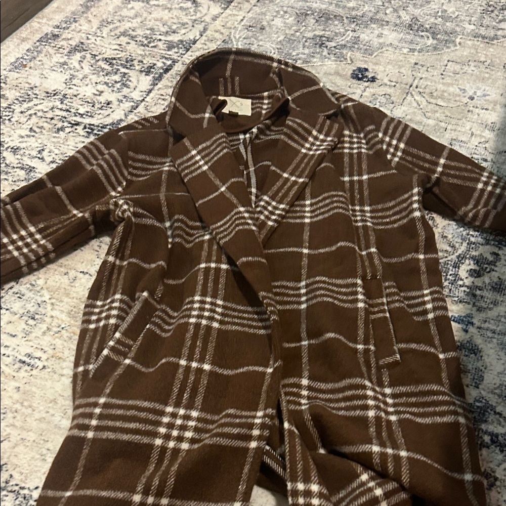 Thread & Supply Brown Plaid Jacket